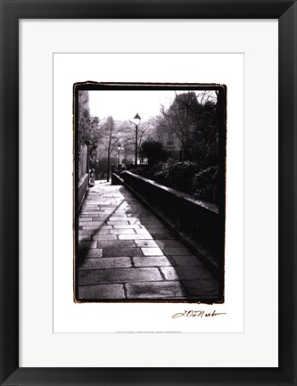 Framed Parisian Walkway I Print