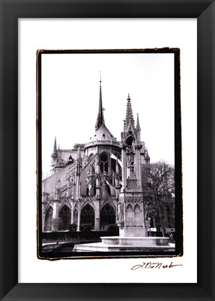 Framed Notre Dame Cathedral III Print