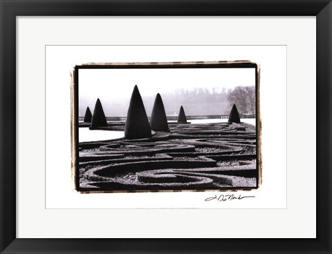 Framed Palace of Versailles Garden I Print