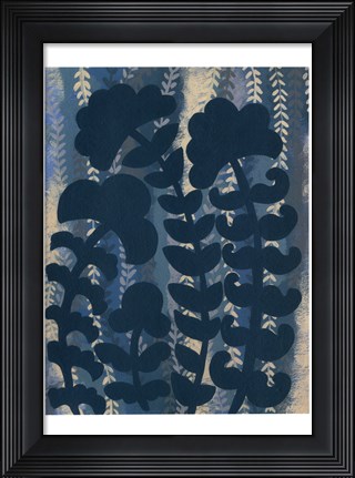 Framed Blueberry Blossoms III Print