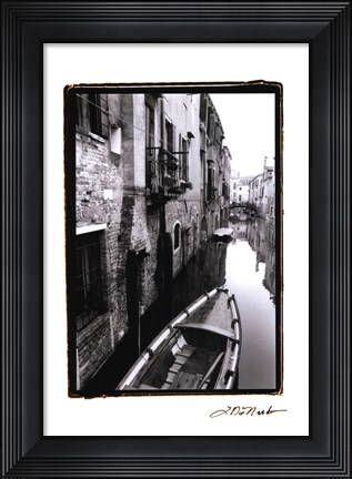 Framed Waterways of Venice V Print