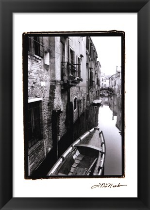 Framed Waterways of Venice V Print