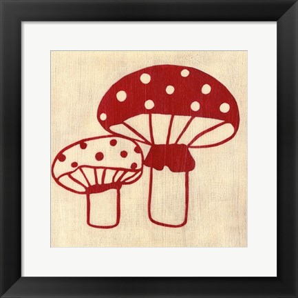 Framed Best Friends- Mushrooms Print