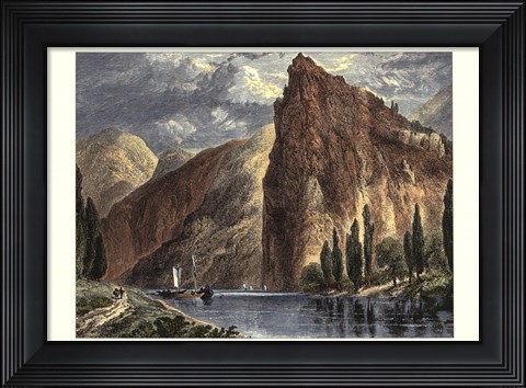 Framed Mountain View II Print
