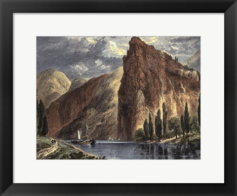 Framed Mountain View II Print