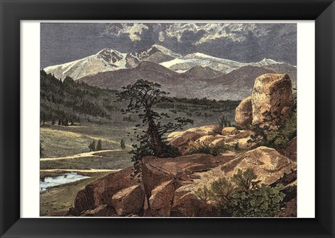 Framed Mountain View I Print