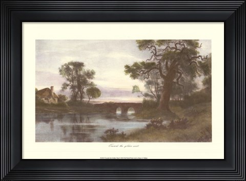 Framed Towards the Golden West Print