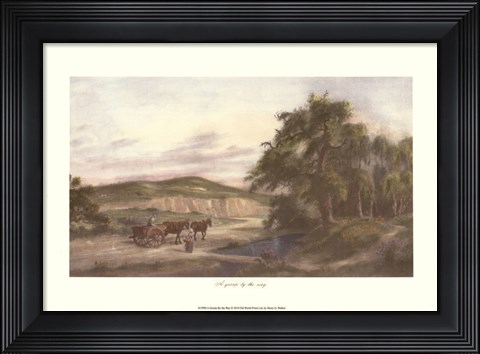 Framed Gossip By The Way Print