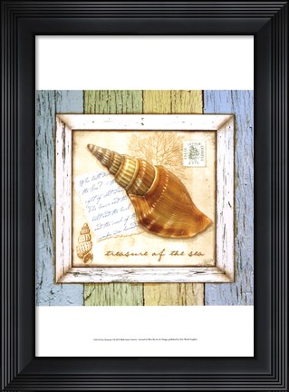 Framed Sea Treasures I Print
