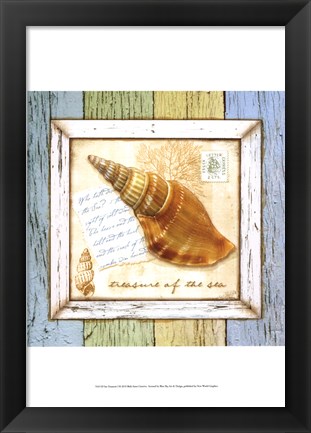 Framed Sea Treasures I Print