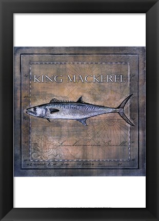 Framed Ocean Fish III Print