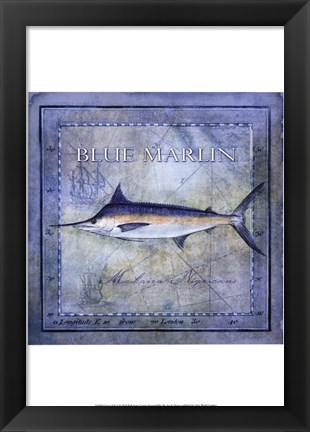 Framed Ocean Fish V Print