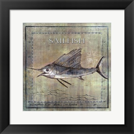 Framed Occean Fish VIII Print