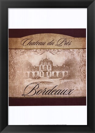 Framed Wine Label II Print