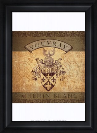 Framed Wine Label V Print