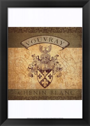 Framed Wine Label V Print