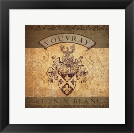 Framed Wine Label V Print