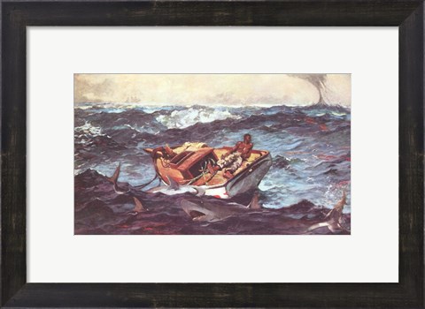 Framed Winslow Homer Storm Print