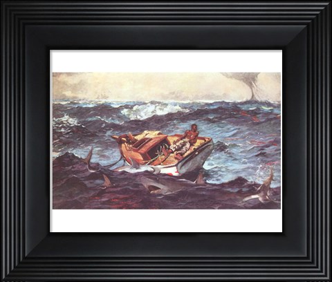 Framed Winslow Homer Storm Print