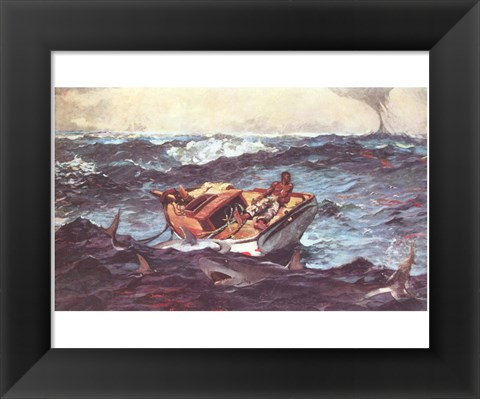 Framed Winslow Homer Storm Print