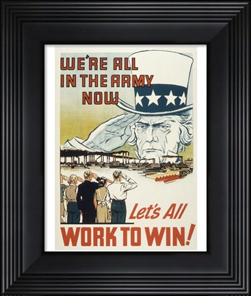 Framed We&#39;re All in the Navy Now Print
