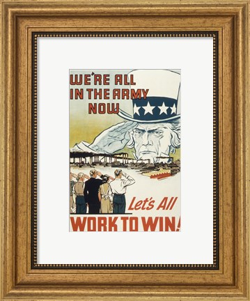 Framed We&#39;re All in the Navy Now Print
