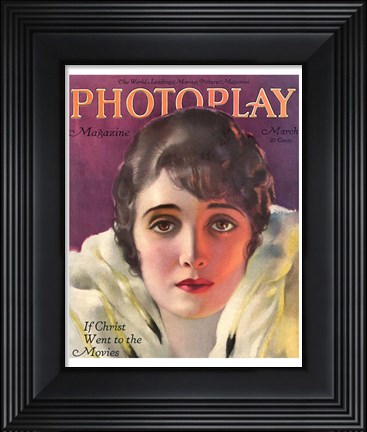 Framed Alice Joyce Photoplay March, 1920 Print