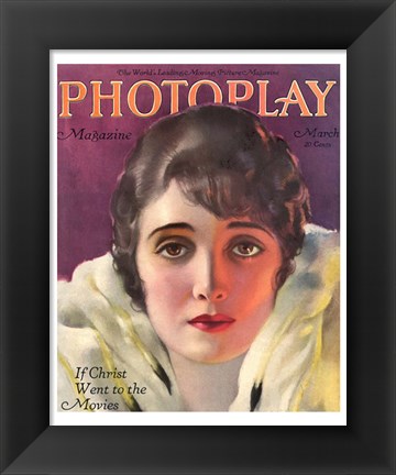Framed Alice Joyce Photoplay March, 1920 Print