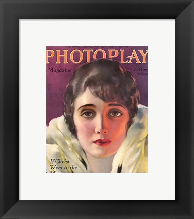 Framed Alice Joyce Photoplay March, 1920 Print