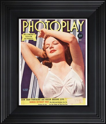 Framed Ann Sheridan Photoplay Print