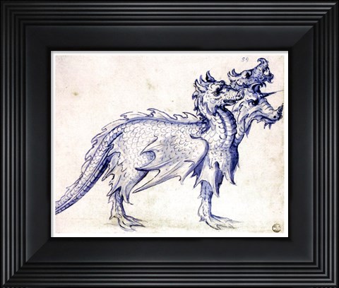 Framed Cerberus Print