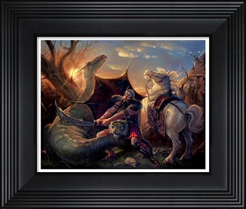 Framed Dragon Slayer Print