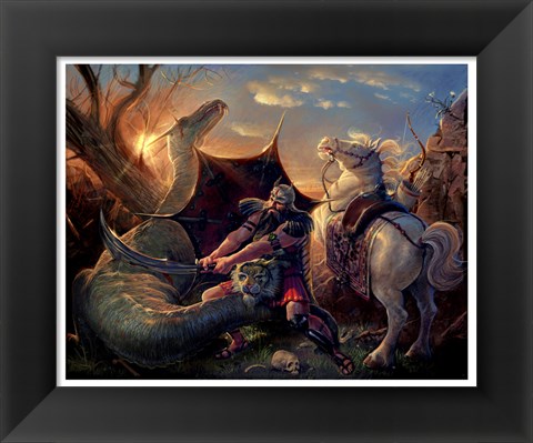 Framed Dragon Slayer Print