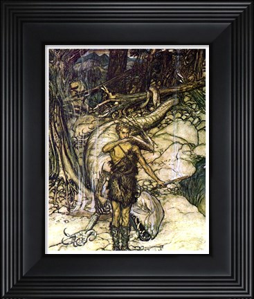Framed Dragon II Print