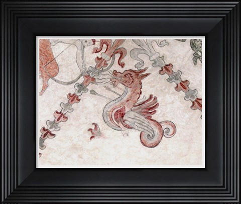 Framed Gothic dragon Print