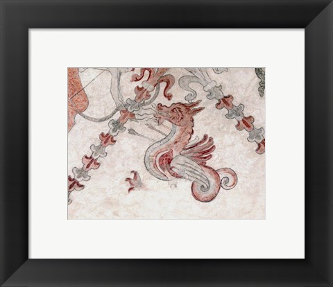 Framed Gothic dragon Print