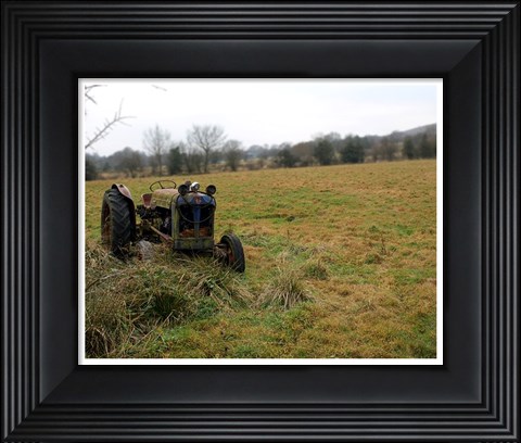 Framed Tractor photograph Print