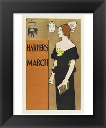 Framed Brooklyn Museum Poster for Harper&#39;s Magazine Edward Penfield Print