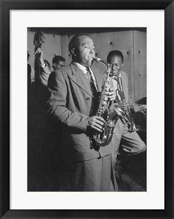 Framed Charlie Parker, Tommy Potter, Miles Davis, Duke Jordan, Max Roach Print