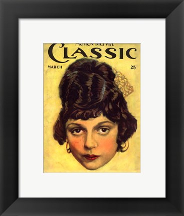 Framed Clarine Seymour Motion Picture Classic Print