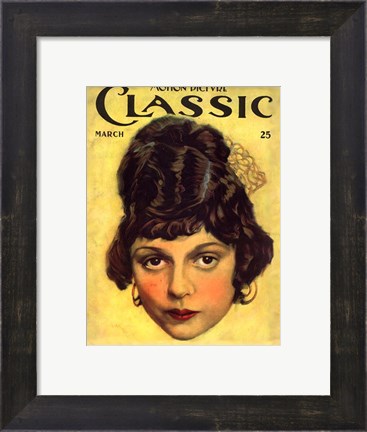 Framed Clarine Seymour Motion Picture Classic Print