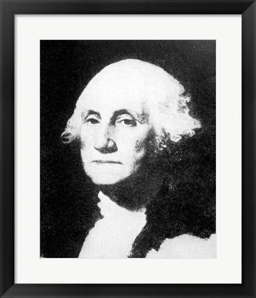 Framed Collier&#39;s 1921 Washington George - Gilbert Stuart Print