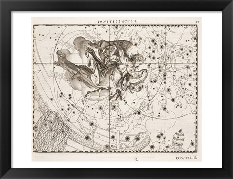 Framed Constellation  Saint Michael Print