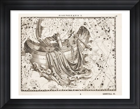 Framed Constellation  Saint Peter&#39;s Boat Print