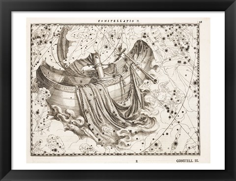 Framed Constellation  Saint Peter&#39;s Boat Print