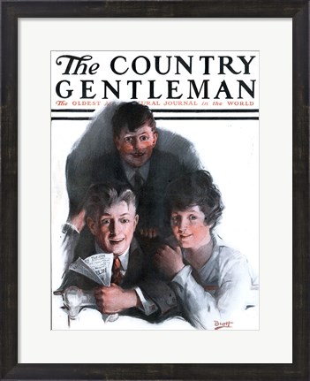 Framed Country Gentleman Magazine, April 20, 1918 Print