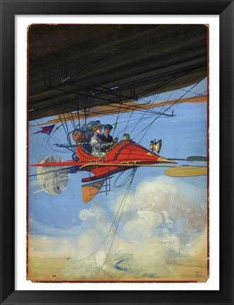 Framed Aerostatic Cabrio, H.G. Dart Print