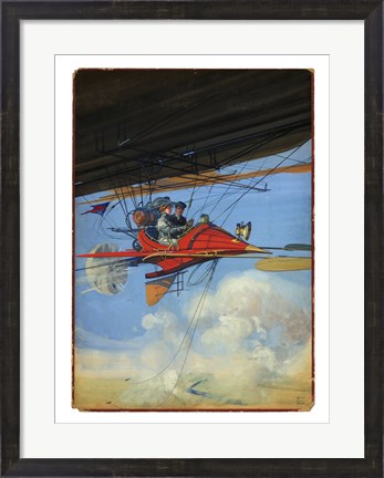 Framed Aerostatic Cabrio, H.G. Dart Print