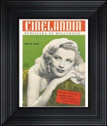 Framed Dolores Moran CINELANDIA Magazine Print