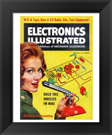 Framed Electronics Illustrated March, 1961 Print